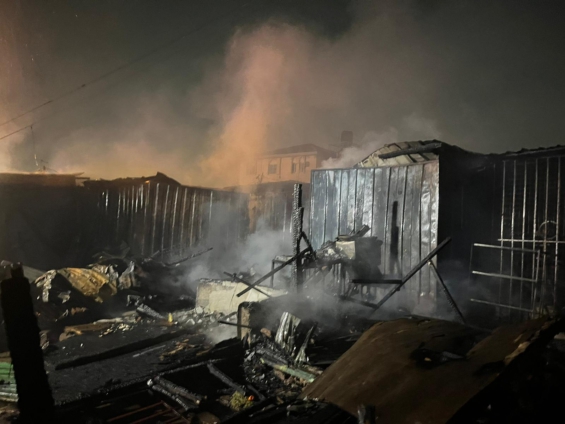 Fire Sweeps Through Over 15 Shops, Houses At Tema Community Two
