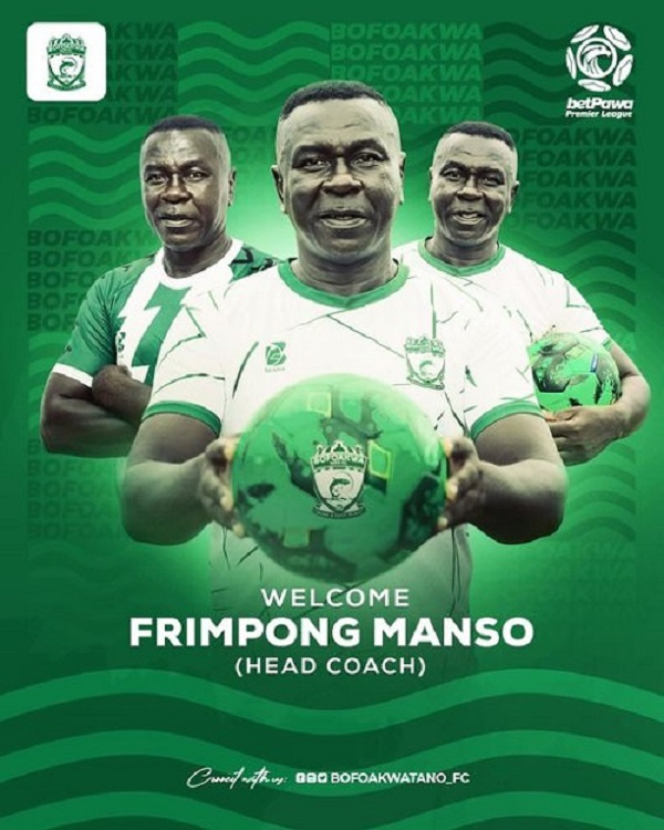 Tano Bofoakwa Appoint Frimpong Manso As New Head Coach