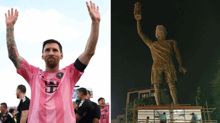 Messi To Unveil 70ft Statue Of Himself On ‘GOAT’ Tour